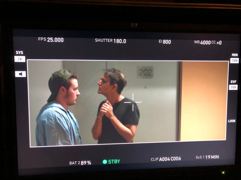 Director Michael Achtman and Ink Asher Hemp as Orin