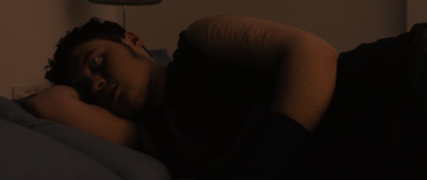 Orin awake in bed